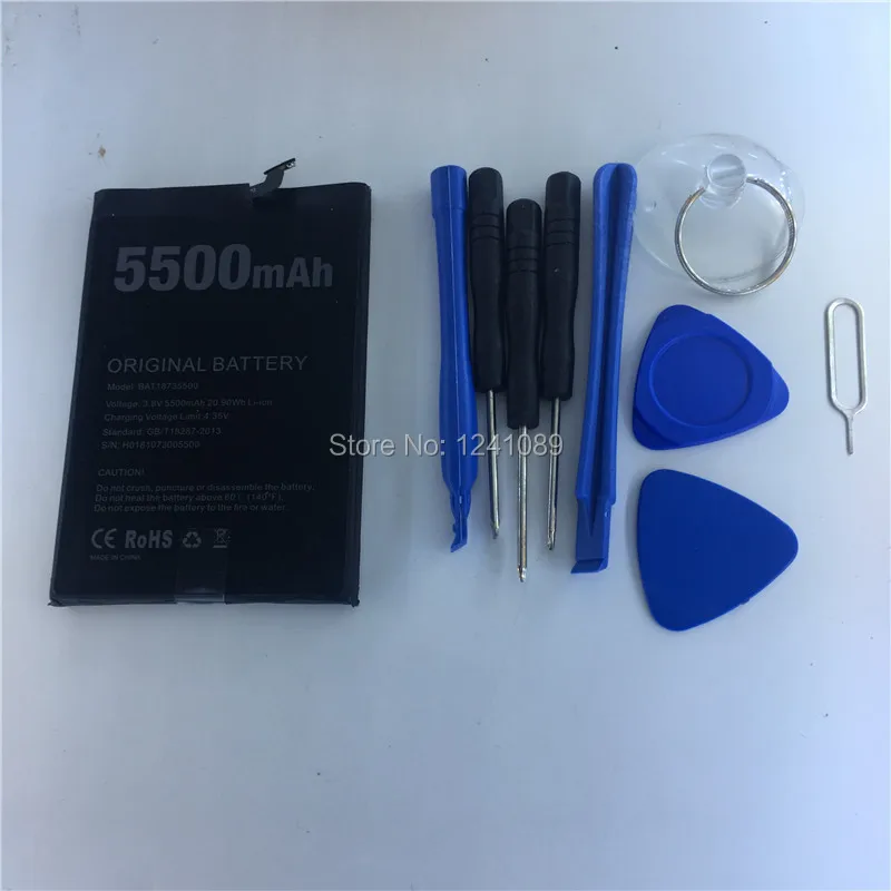 100% Оригинальный аккумулятор Для DOOGEE BL5500 lite 5500 мАч подарок демонтажный инструмент