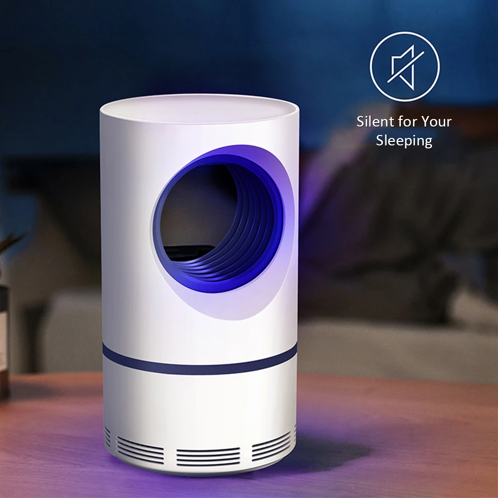 Ультрафиолетовый USB Москитная лампа-убийца Бесшумная антимоскитная лампа