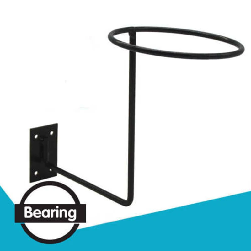 

Black Iron Wall Mount Display Rack Ball Motorcycle Helmet Wig Wall Hanger Hook Storage Rack Ornament Holder Home Garden Supplies