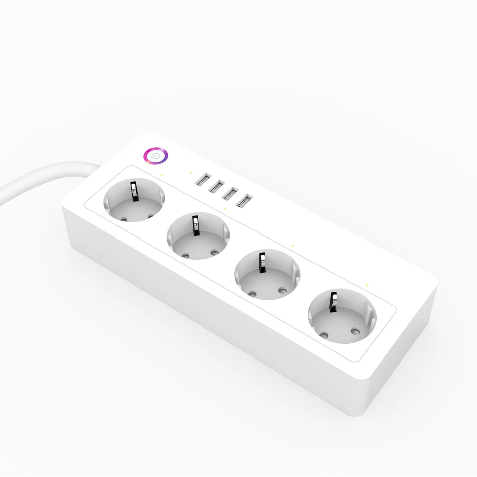 Штепсельная Вилка европейского стандарта Wi-Fi Беспроводной умная розетка USB