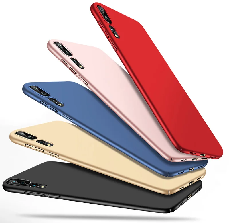 

Luxury Matte Anti-skid Phone Case For Huawei Mate 20 P20 Pro Lite Hard PC Plastic Back Cover Honor 8C 8X 7A Full Coverage Capa