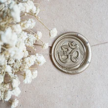 Ом, йога печать воска штамп Ом, йога запечатывание воска комплект печатей на заказ Свадьба запечатывание