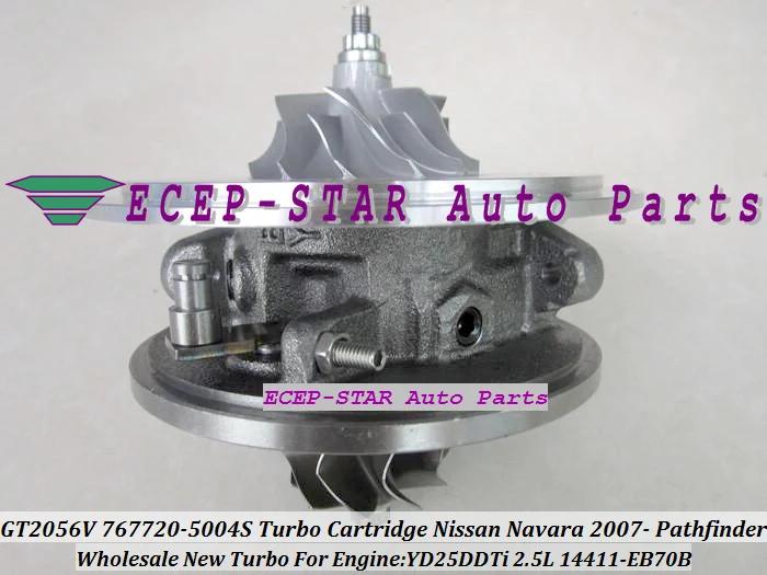 GT2056V 767720-5004S 14411-EB70B Turbo CHRA Cartridge Turbocharger Core NISSAN Thailand NAVARA 2007- Pathfinder YD25DDTi 2.5L (3)