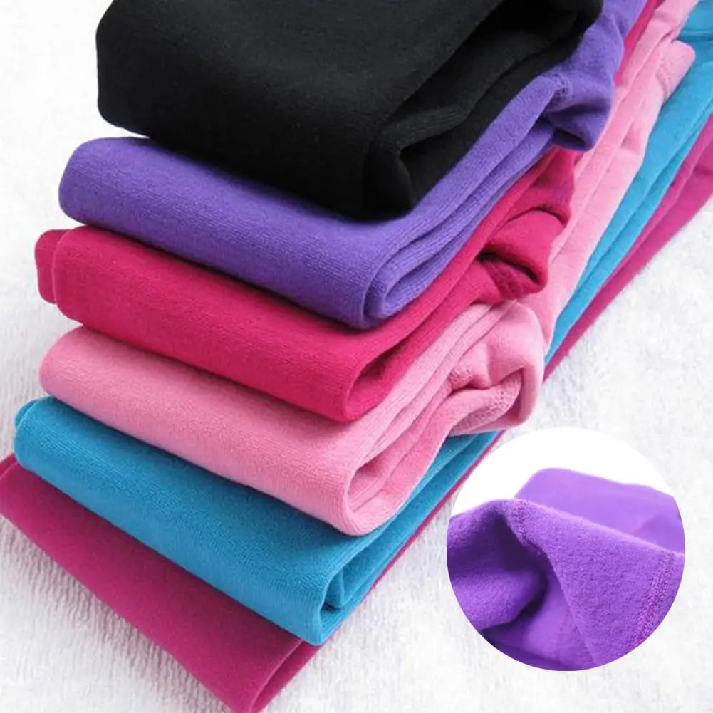 

Winter Leggings Girls Cotton Thickened Stretch Elastic Waist Leggings Pencil Pants Velvet Warm Leggings Cotton Wear Girl Pant