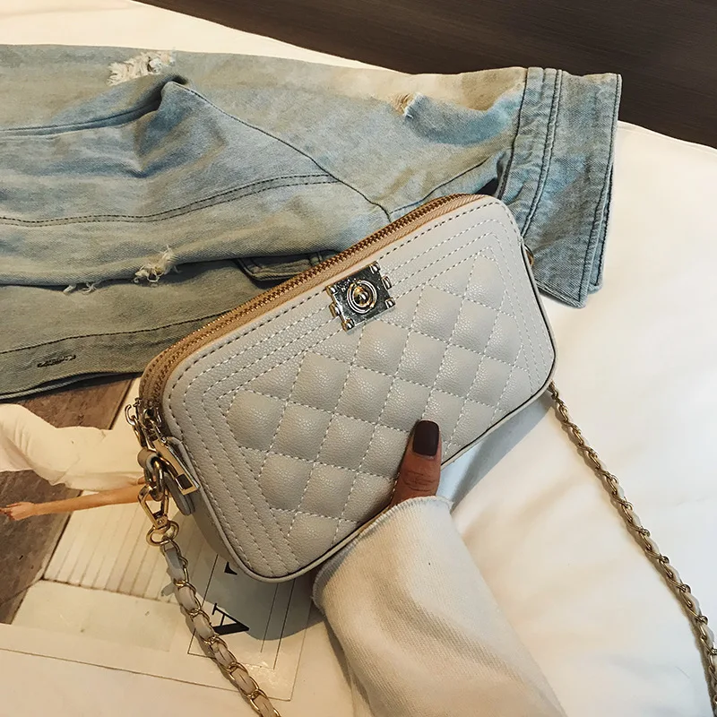 صغيرة 2019 السيدات Crossbody حقائب للنساء الجلود الفاخرة المحافظ حقائب مصمم الإناث حقيبة ساعي الوردي يدّ حقائب سهرى