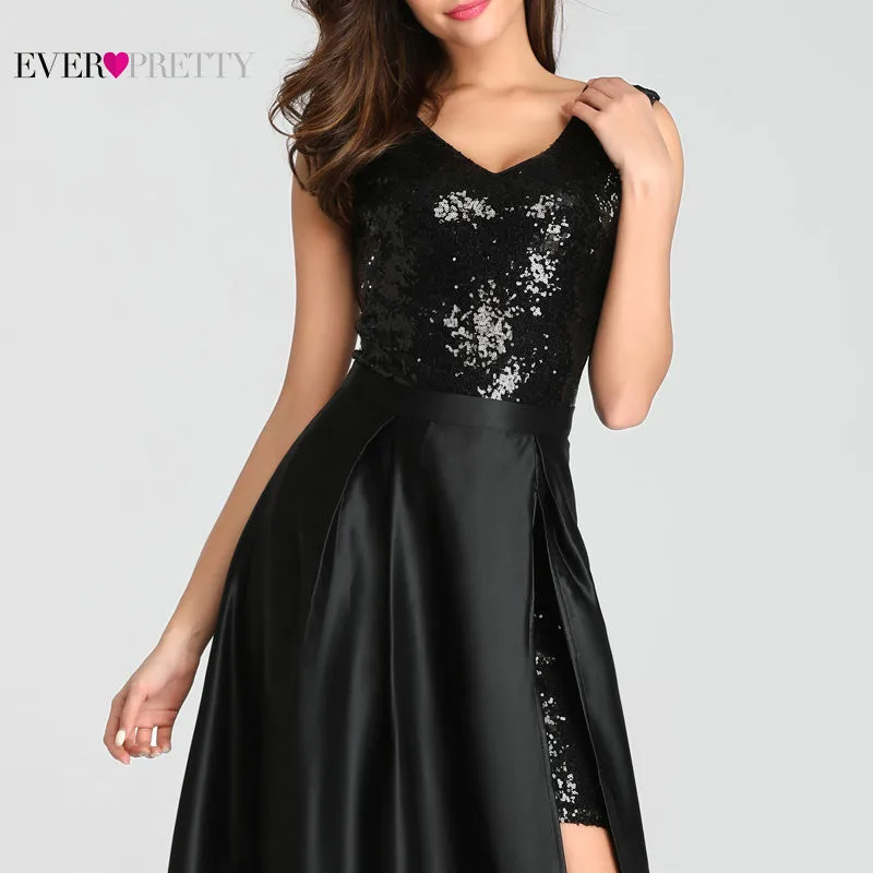 Black Sequin Prom Dress With Detachable Train Elegant Mermaid V Neck Long Formal Dress Women Elegant Party Gowns Abendkleider Black Sequin Prom Dress With Detachable Train Elegant Mermaid V Neck Long Formal Dress Women Elegant Party Gowns Abendkleider