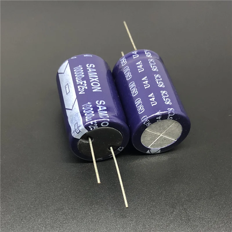 

2Pcs/10Pcs 10000uF 25V SAMXON GS Series 22x35mm High Quality 25V10000uF Aluminum Electrolytic capacitor
