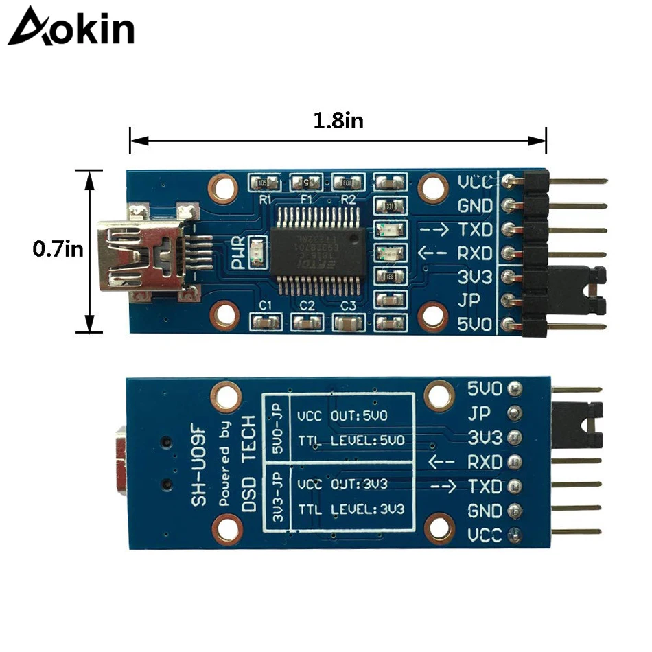 FT232RL FT232 FTDI USB 3 V 5 к TTL Серийный адаптер модуль мини порт для arduino pro Mini 232