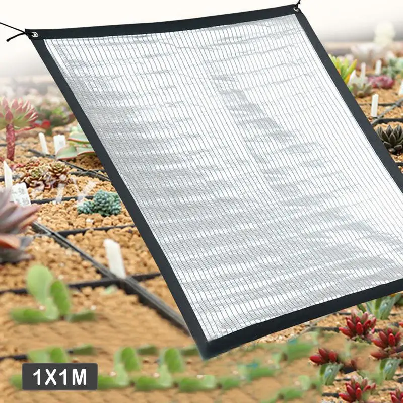 

Reflective Aluminum Foil Sunshade Net Insulation Cooling Sunscreen Tent Gardening Cooling Shade Network for Succulents
