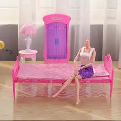 Дети милые кукла для спальни игрушечная мебель девочек претендует развивающая игрушка для детей милые Спальня игрушка девочек претендует