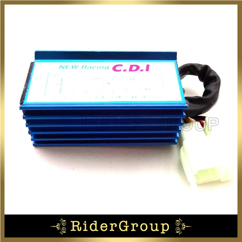 Синий гоночный 6 Pin зажигания AC CDI Коробка для 150cc 160cc 200cc 250cc двигатель яма Байк