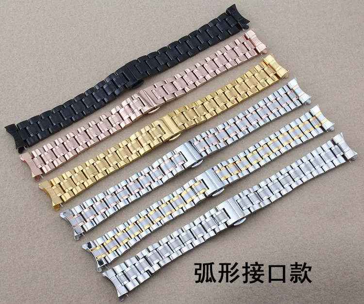 Steel Watch Band Stainless Steel Watch Belt 14-20-21-22-24mm Watch Bands Replacement Wirstbands Belts Watches Curved End Metal Steel Watch Band Stainless Steel Watch Belt 14-20-21-22-24mm Watch Bands Replacement Wirstbands Belts Watches Curved End Metal