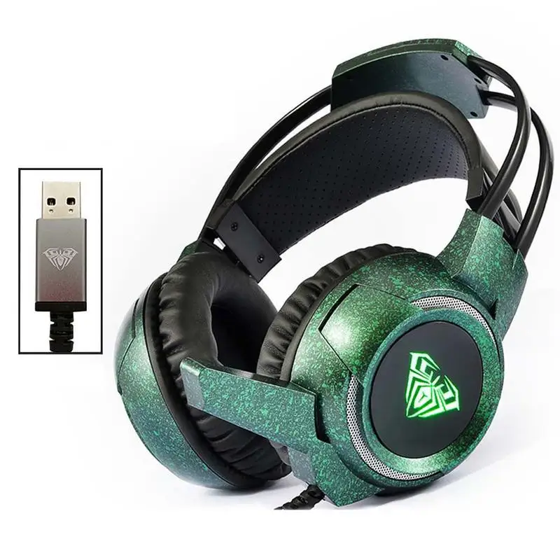 7.1 Sound Channel Headphone Headset For PUBG Game Internet Bar Computer USB Headphone Wired Bass Stereo Earphones
7.1 Sound Channel Headphone Headset For PUBG Game Internet Bar Computer USB Headphone Wired Bass Stereo Earphones