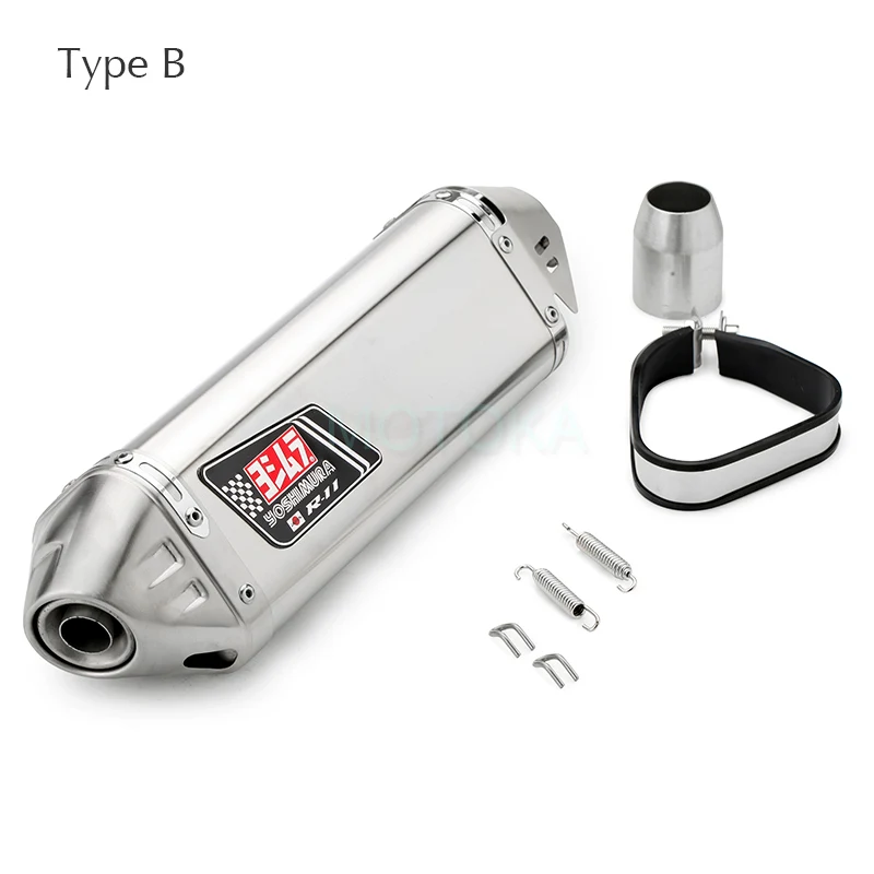 Z1000 R6 GSXR600 Z900 Z800 H2R Ninja250 KTM690 ER6N GSX-R125 K8 de la motocicleta Yoshimura tubo de Escape Universal de fibra de carbono de Escape