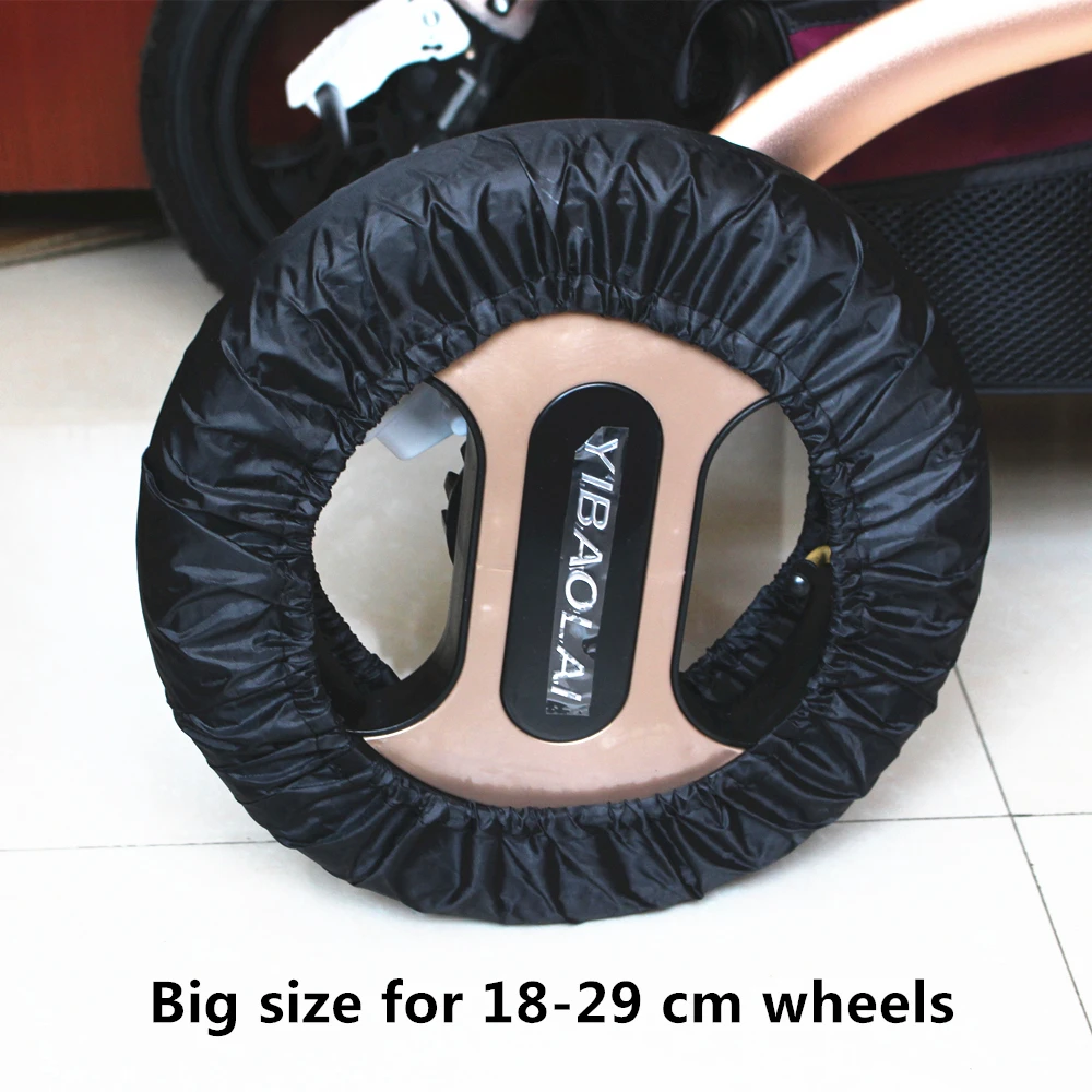 

2Pcs Stroller Accessories Wheels Covers For 12-29 Cm Wheelchair Baby Carriage Pram Throne Pushchair Poussette
