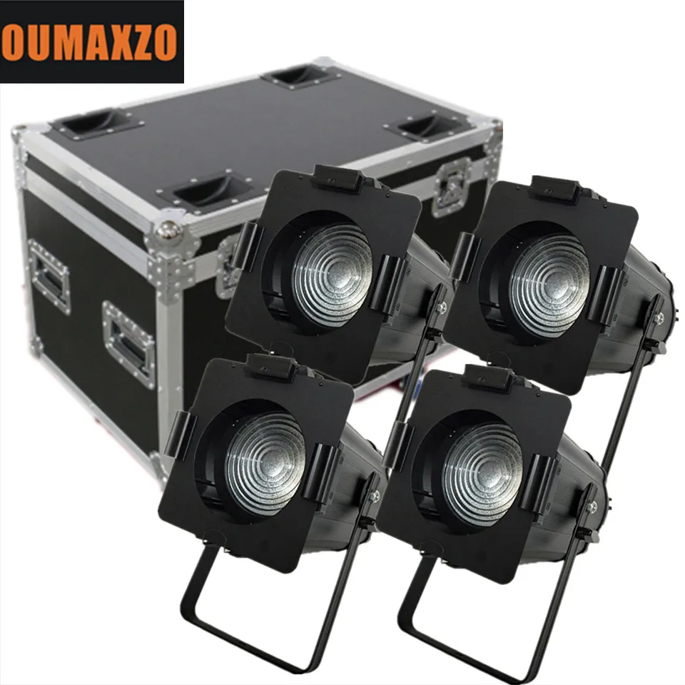 4pcs/lot with flightcase PRO 200W LED Fresnel Light Folding Spotlight Studio Spot 5600K for Camera | Освещение