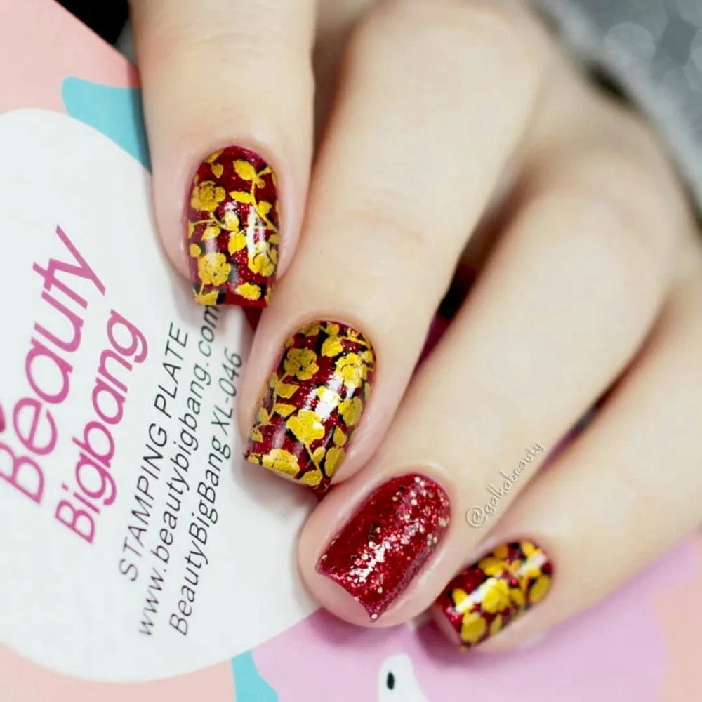 BeautyBigBang штамповки для ногтей пластины День Святого Валентина Тема шаблон для ногтей пластина прямоугольный трафарет штамп для ногтей BBB XL-046