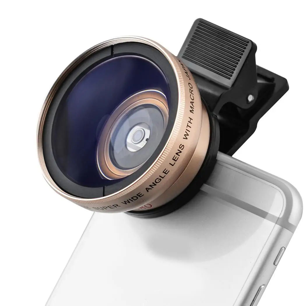 

0.45x Wide Angle Lens 12.5x Macro Lens 2 in 1 Detachable Universal Cell Phone HD lens Conversion Lens Smartphone Accessory