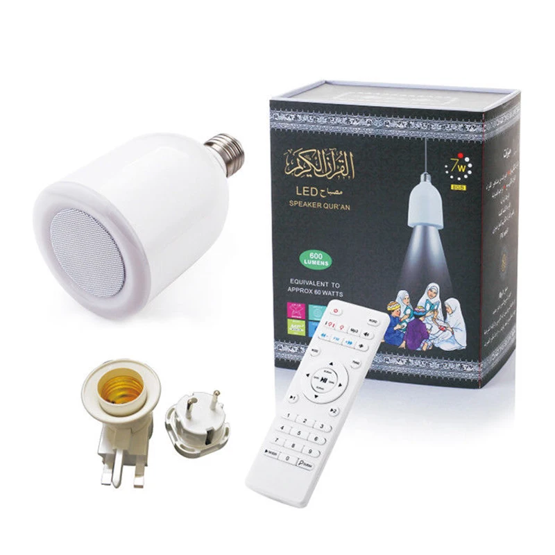 

Led Quran Digital Bluetooth Speaker Lamp Light Ramadan Coran Player Muslim Mp4 8Gb E27