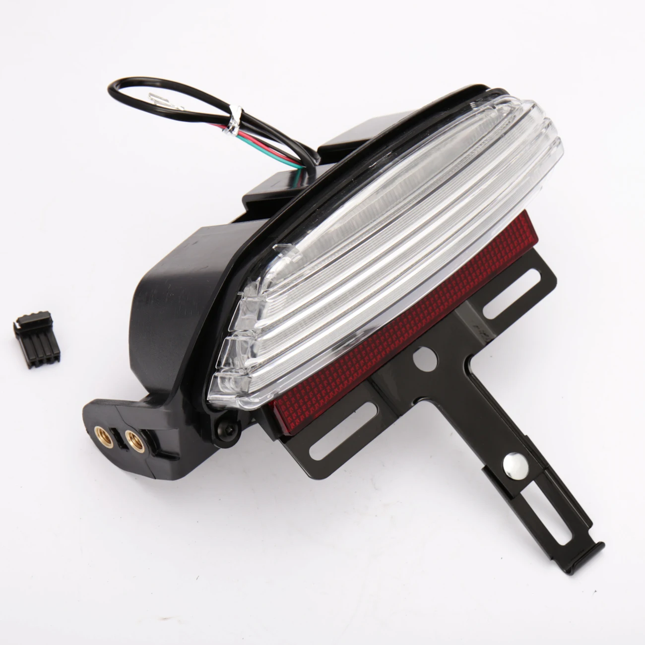 White Tri Bar Fender LED Tail Light +Bracket For Harley Softail FXST FXSTB FXSTC AliExpress