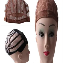 4 цвета парик Кепка для изготовления париков с регулируемым ремешком на спине ткачество Кепка Размер сеточка для парика хорошее качество волос сеть