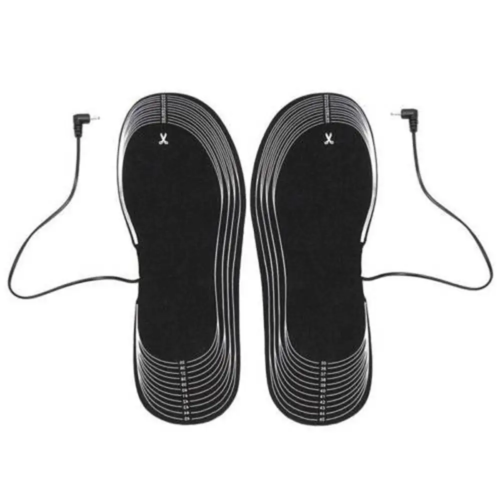 1 Pair 4.5V Battery Electric Foot Heated Shoe Boot Insoles 31*11cm Heater Sock Snow Feet winter Warmer Heated Insoles 5mm