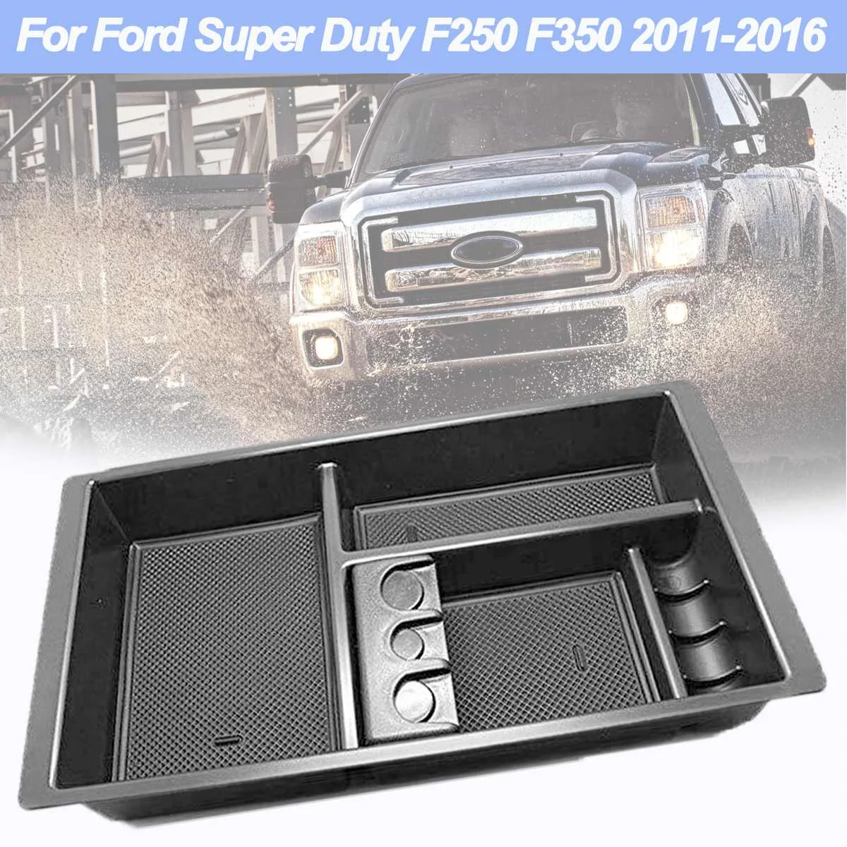 Центральной консоли Организатор лоток для Ford Super Duty F250 F350 2011- салонные аксессуары