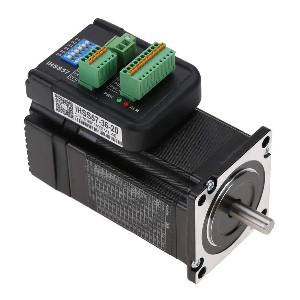 

Nema 23 Stepper kits DC36V 2Nm 57mm Integrate Hybrid Closed Loop Stepper Motor + Driver Kit Position Encoder for CNC Printing