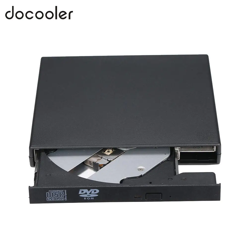 Docooler портативный USB внешний привод DVD/CD ридер плеер драйвер DVD-ROM для Windows Vista для IOSLaptops настольные компьютеры w/USB кабель