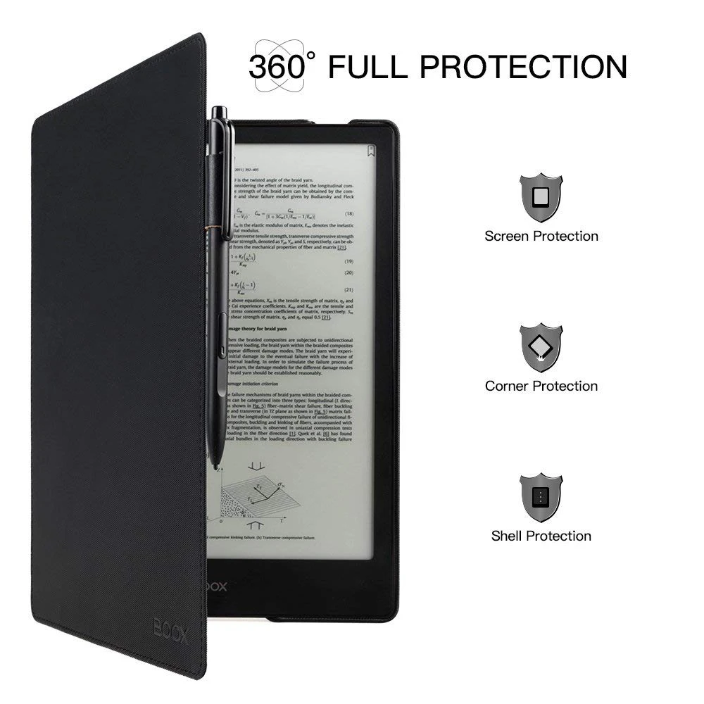 

For Onyx Boox 10.3" PU Leather Folio Case Cover Lightweight Protective Magnetic Cases Auto Sleep/Wake Function for BOOX Note