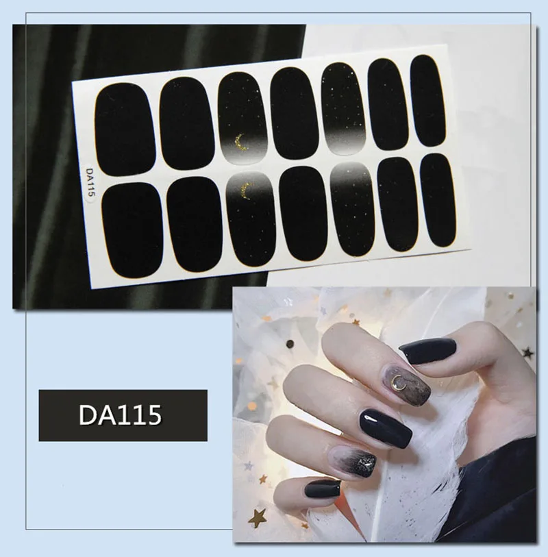 14 подсказок/лист для маникюра ногтей наклейки накладные ногти обертывания украшения «сделай сам» наклейки для ногтей