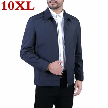 

2019 plus size 8XL 7XL 6XL Men's Jacket Spring Autumn Fashion Overcoat New Arrival lapel Slim Casual Style Whole Sale