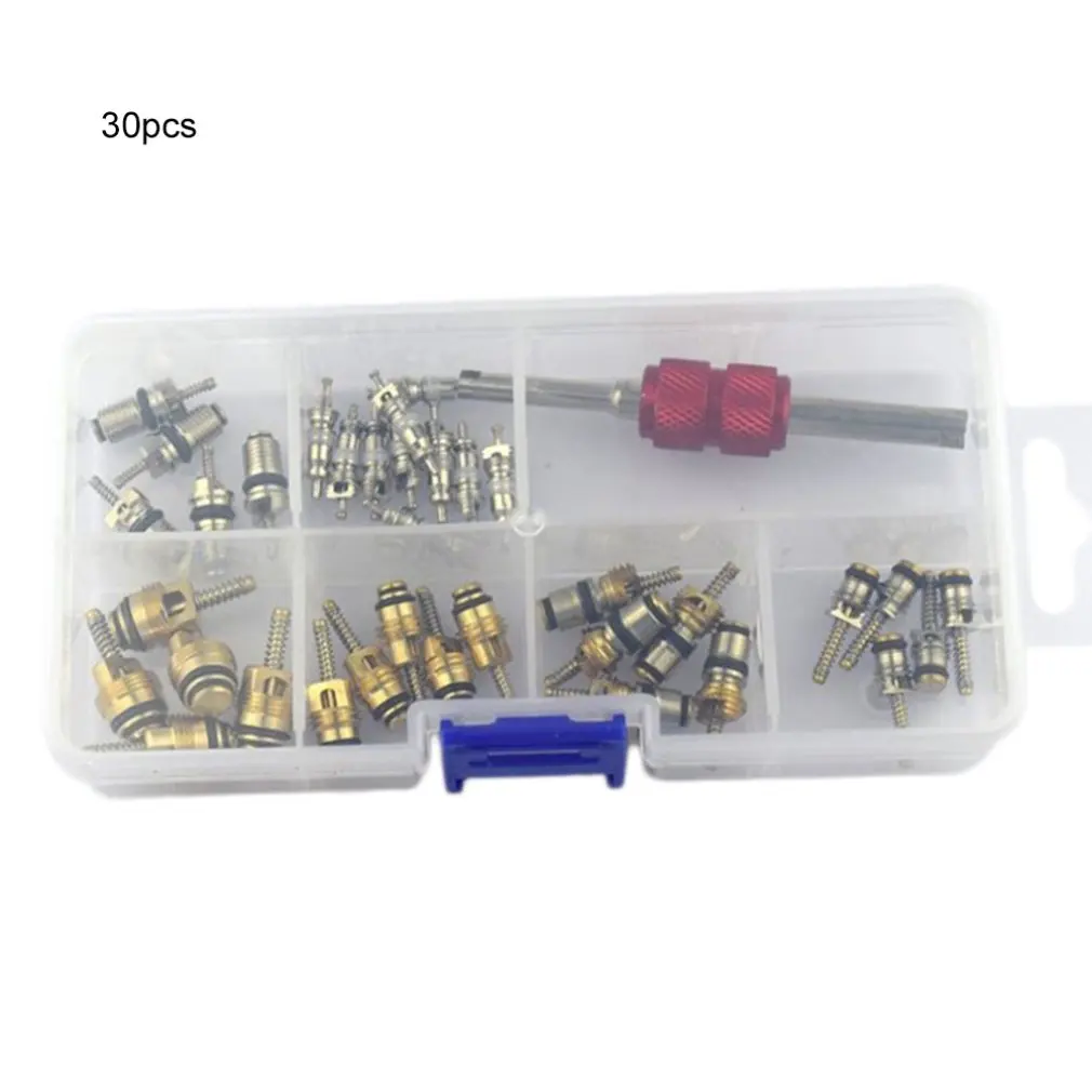 

36pcs Car Air A/C Conditioning Condition Stem Valve Cores Remover Tool for Schrader Maintenance Assortment Combo