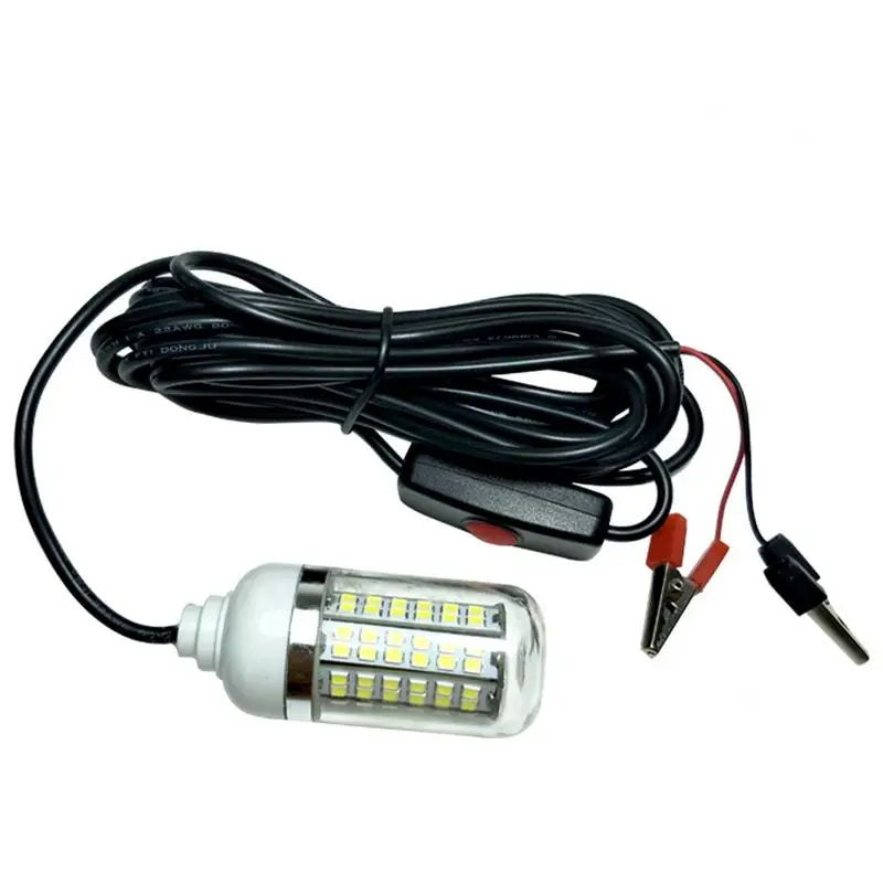 3 цвета 12V 15W рыбалка светильник 108 шт. 2835 Светодиодный подводный рыболовная