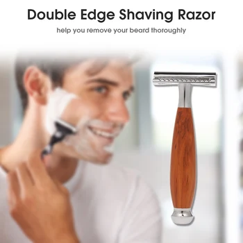 

Shaving Razor Safety Razor Double Edge Beard Razor Manual Beard / Mustache Removal Shaving Tool Zinc Alloy