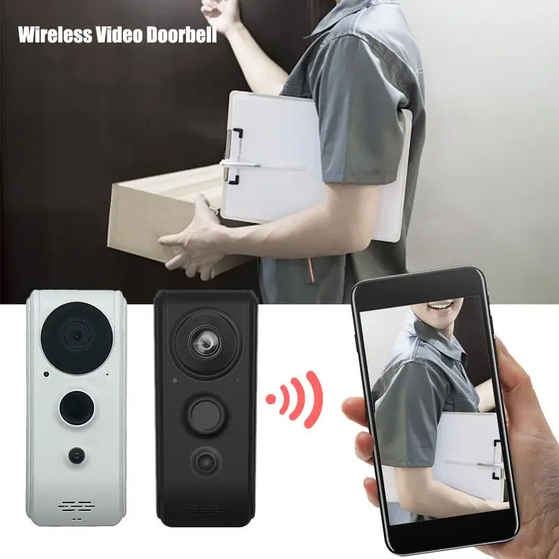 

Wireless Intelligent WIFI Peep Hole Voice Intercom Remote Playback Video Surveillance Night Vision Wireless Video Doorbell