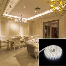 Led Tape Light With Eu Power Plug Led Strip 220V Waterproof Cold White 3M Lighting Christmas Light Decoration Outdoor Smd 5050 Led Tape Light With Eu Power Plug Led Strip 220V Waterproof Cold White 3M Lighting Christmas Light Decoration Outdoor Smd 5050