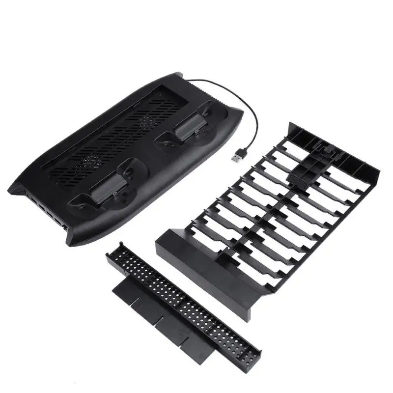 

Vertical Charging Stand Cooling Fan with 18 Discs Storage Tower Mount Dualshock for Xbox One X Game Console