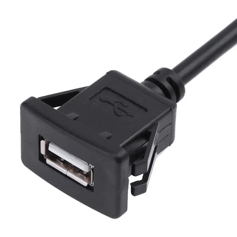 1 м/3 3 фута USB2.0 A Male премиум материал к черному Female Car Panel Flush Mount Удлинительный