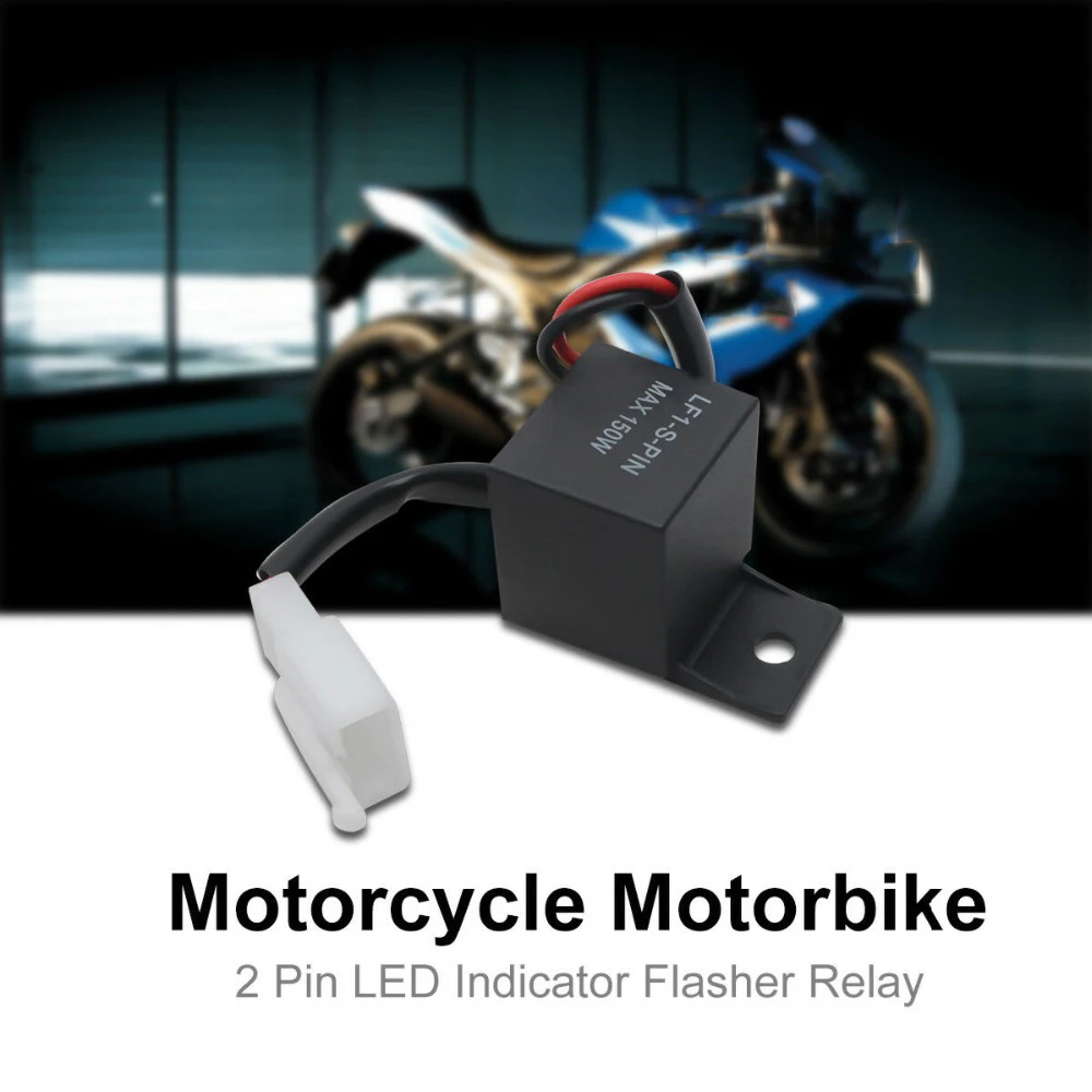 

1x 2 Pin 2VDC/24VDC LED Motorcycle Indicator Light Bulb Flasher Relay