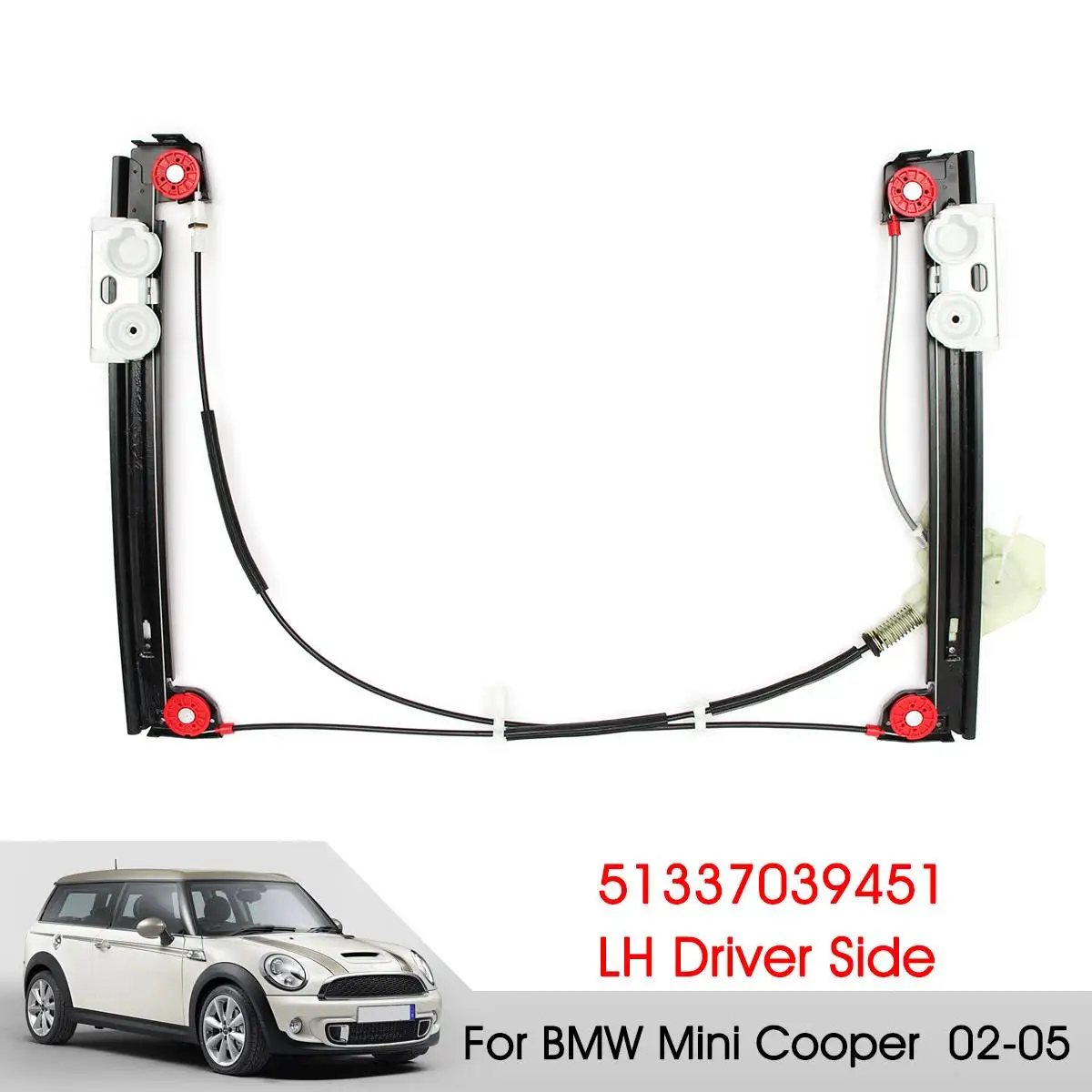 

Power Window Regulator Front Left Hand Driver Side For BMW For Mini Cooper 2002 2003 2004 2005