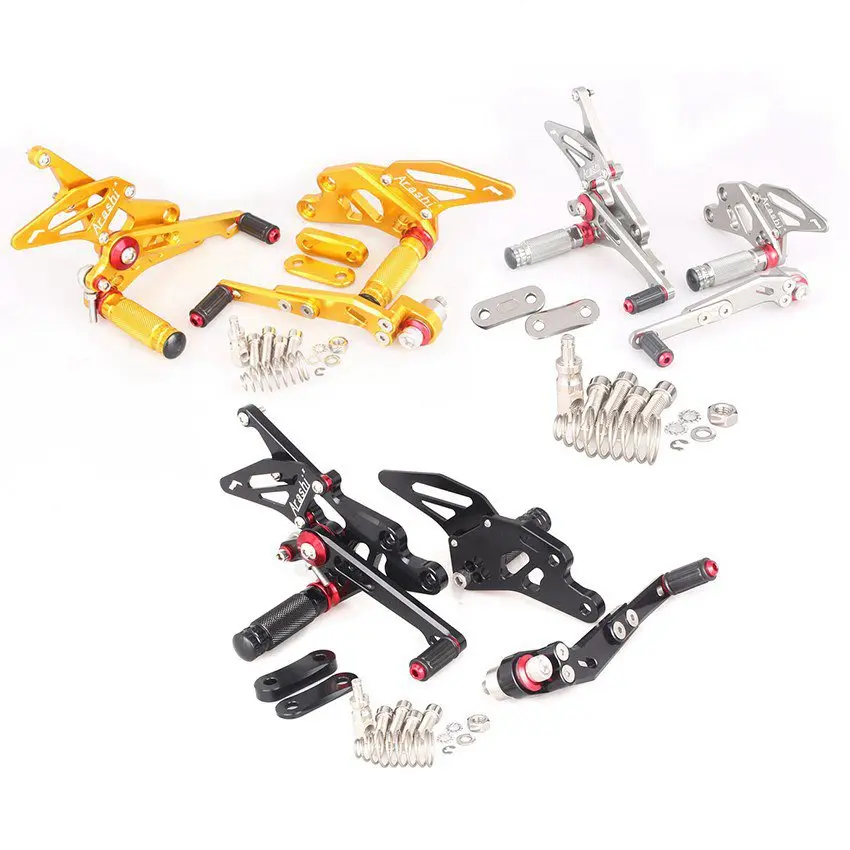 

For Suzuki GSXR1000 2009 2010 2011 2012 2013 2014 2015 2016 K9 Adjustable Rider Rear Sets Rearset Footrest Foot Rest Pegs