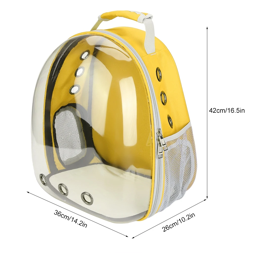 Портативный рюкзак для домашних животных, дышащий рюкзак для щенков и кошек, открытый рюкзак, прозрачная капсула, рюкзак для кошек, дорожная клетка для собак и кошек