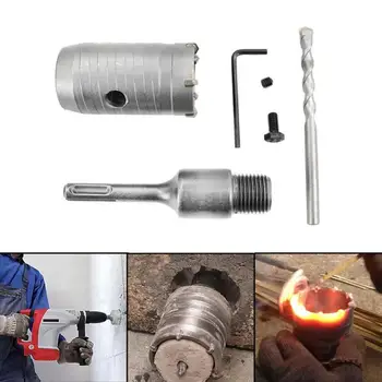 

Round Shank Drill Bits Kit Concrete Ceramic Wall Hole Saw Drilling Tools for Metal Woodworking Drill Bit Tools Set Hand Tool