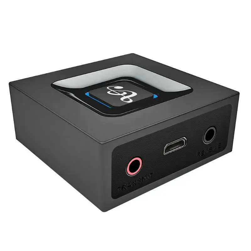 

2 in 1 Bluetooth 4.2 Transmitter Receiver Wireless 3.5mm A2DP Audio Adapter for TV Home Stereo PC Smartphone
