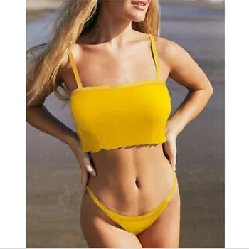 

Womens Sexy Bikini Sets Push Up Padded Bra Swimsuit Swimwear Two Pieces Swim Costume Summer Backless Beachwear New Hot Selling