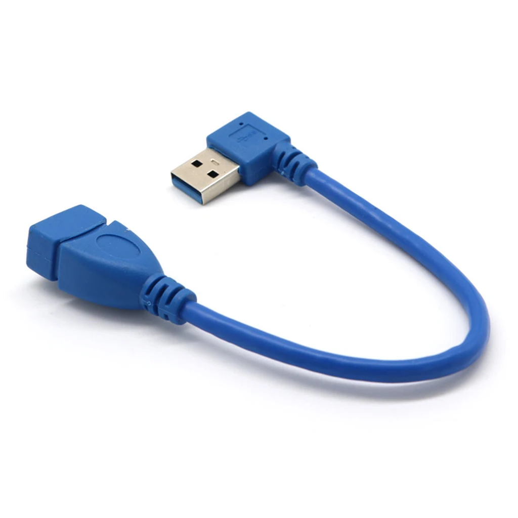 

USB 3.0 Type A Left Angle 90Degree Extension Cable Male to Female Adapter