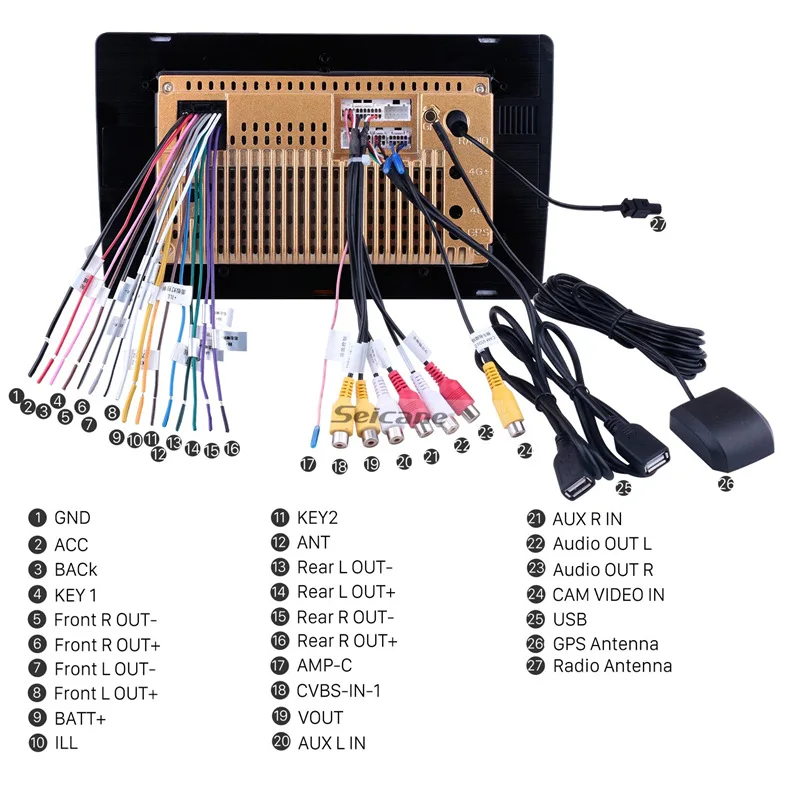  Seicane high Version Universal RAM 2GB+ ROM 32GB Android 8.1 2Din Car Radio GPS Multimedia Unit Pla