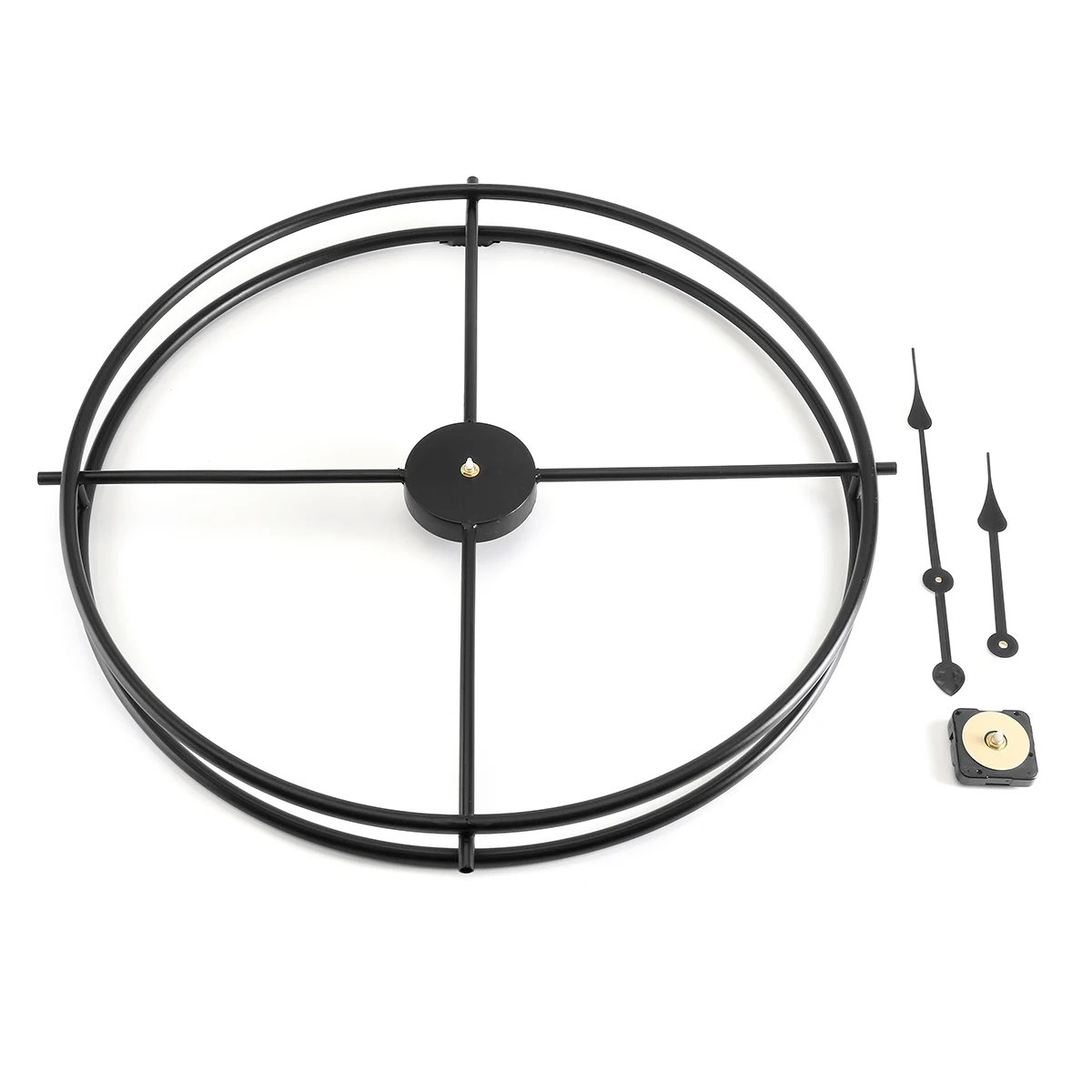 Reloj de pared de Metal de estilo rural de 50/60 CM, marco de hierro de doble capa, reloj silencioso para sala de estar moderna hotel regalos de decoración Reloj de pared de Metal de estilo rural de 50/60 CM, marco de hierro de doble capa, reloj silencioso para sala de estar moderna hotel regalos de decoración