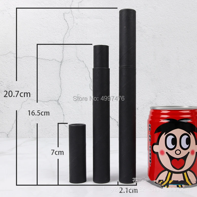 50 шт. красный черный коричневый ремесло длинная бумага картон крафт-трубка коробка для сертификата письмо почтовая отправка плакат трубы с крышкой
